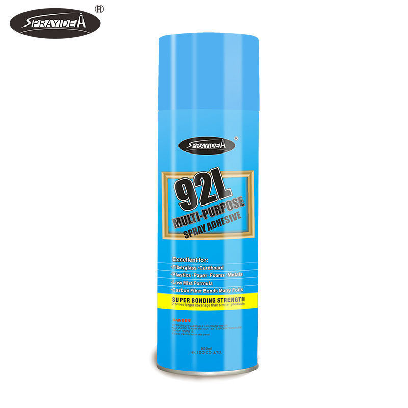 Sprayidea 550Ml-450G High Solid Aerosol Super Multi-Purpose Glue Construction Packing Spray Adhesive Synthetic Rubber Iso - Grade: Industrial