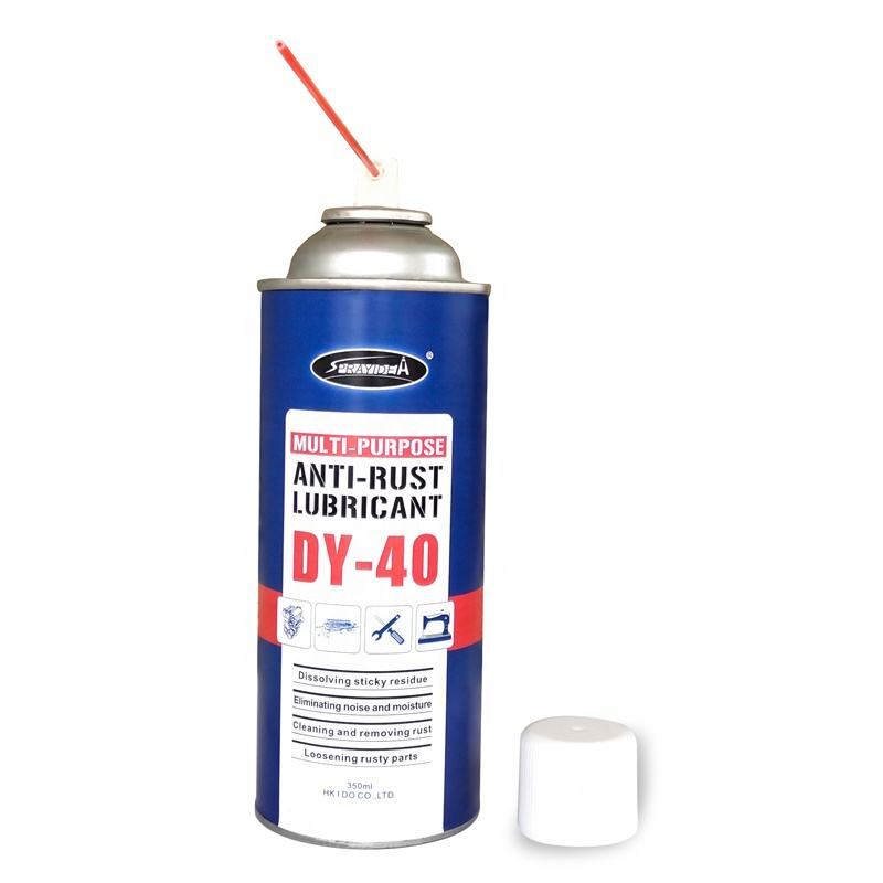 Iso Certified Industrial Aerosol Lubricant Oil 350G Rust Prevention Base Transparent Mist Oem Odm 24 Cans Per Unit Cleaner Wash - Application: Machines