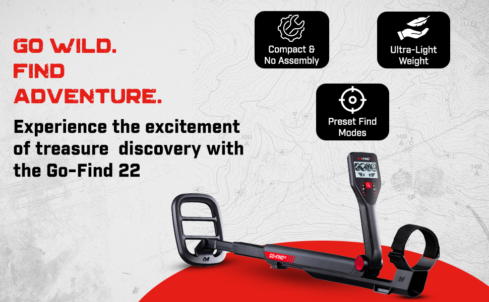 UNDER GROUND METAL DETECTOR - MINE LAB GO FIND 22