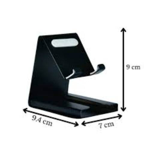 (SS-252) White Padded Metal Phone Stand With Card Holder