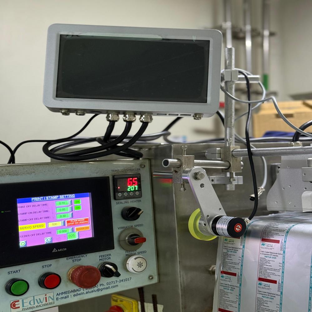 12.7mm TIJ batch coding printer 4 head