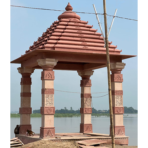 Pink And Red Stone Chhatri
