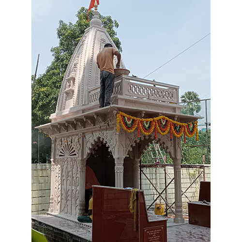 Pink Red Veg Sand Stone Mandir