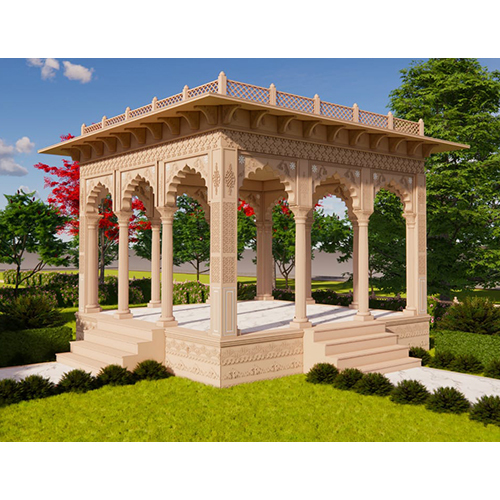 All Sandstone Garden Chhatri - Sandstone Form: Slabs