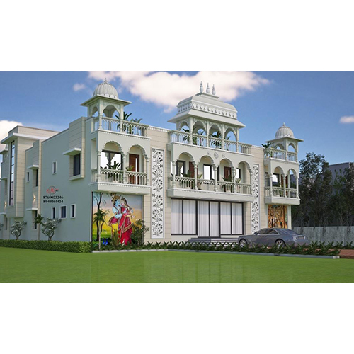 All Sandstone Home Elevation