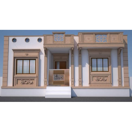 All Sandstone House Elevation