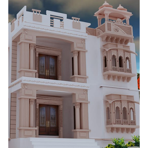 Sandstone home elevation dejain
