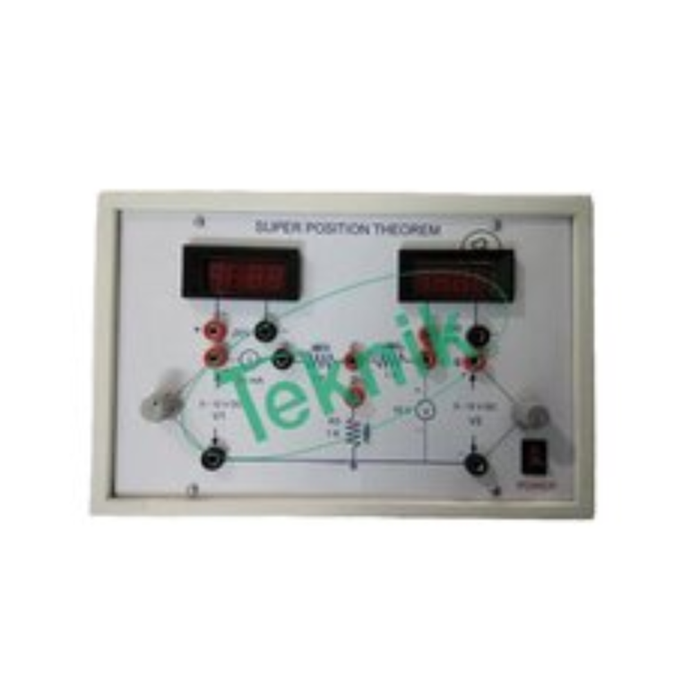 SUPERPOSITION THEOREM WITH ALUMINUM PANEL & DIGITAL PANEL METERS