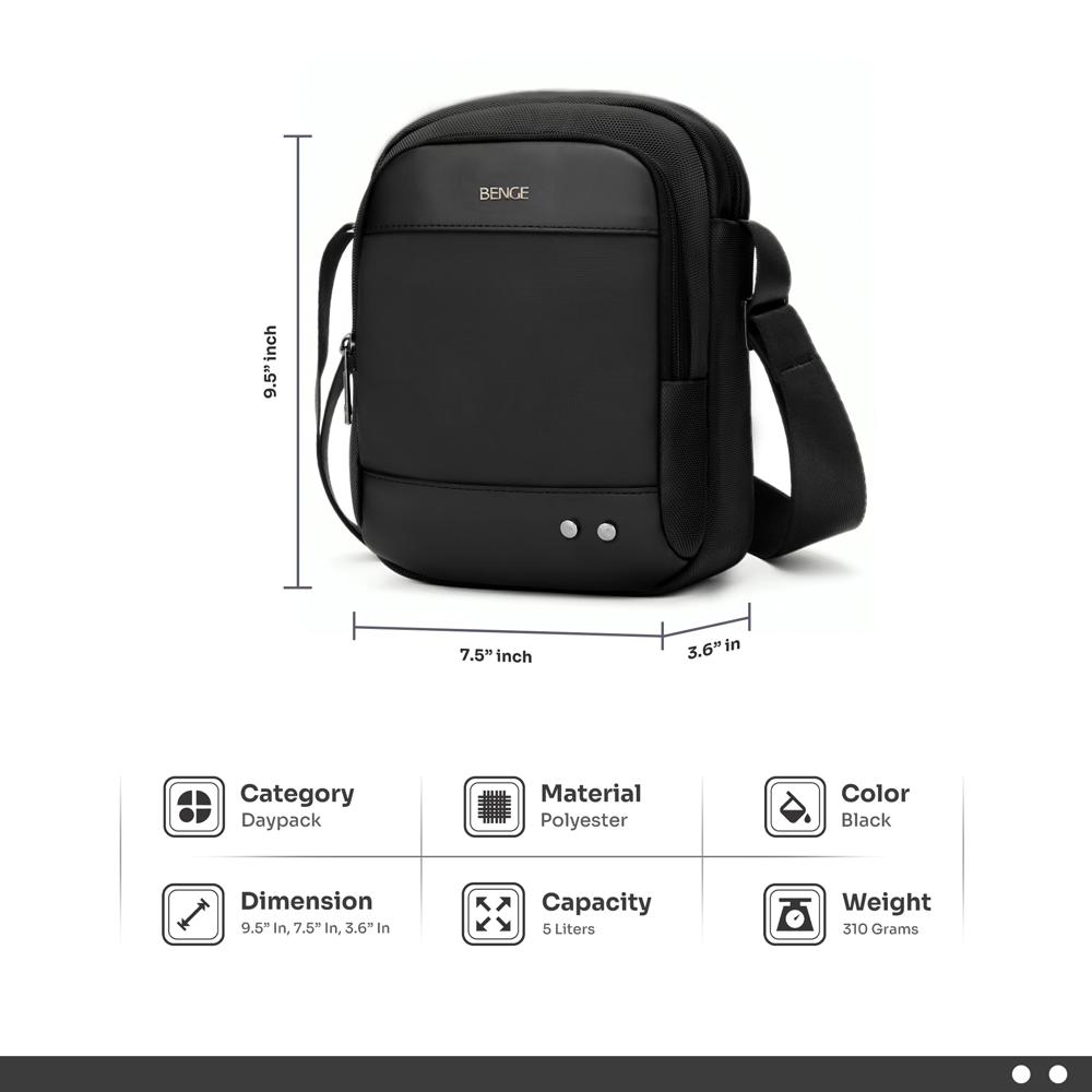 Premium Sling Bag for Men & Women | Small Crossbody Side Bag for Office, Business & Casual Use