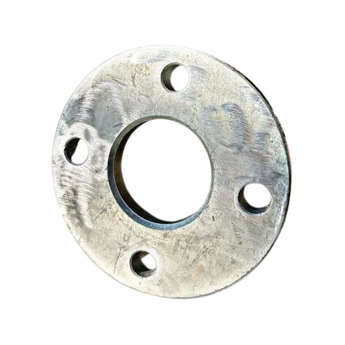 Ms Round Flange - Mild Steel, 4 Inch Size, Silver Color | Durable Round Flange For Industrial Applications