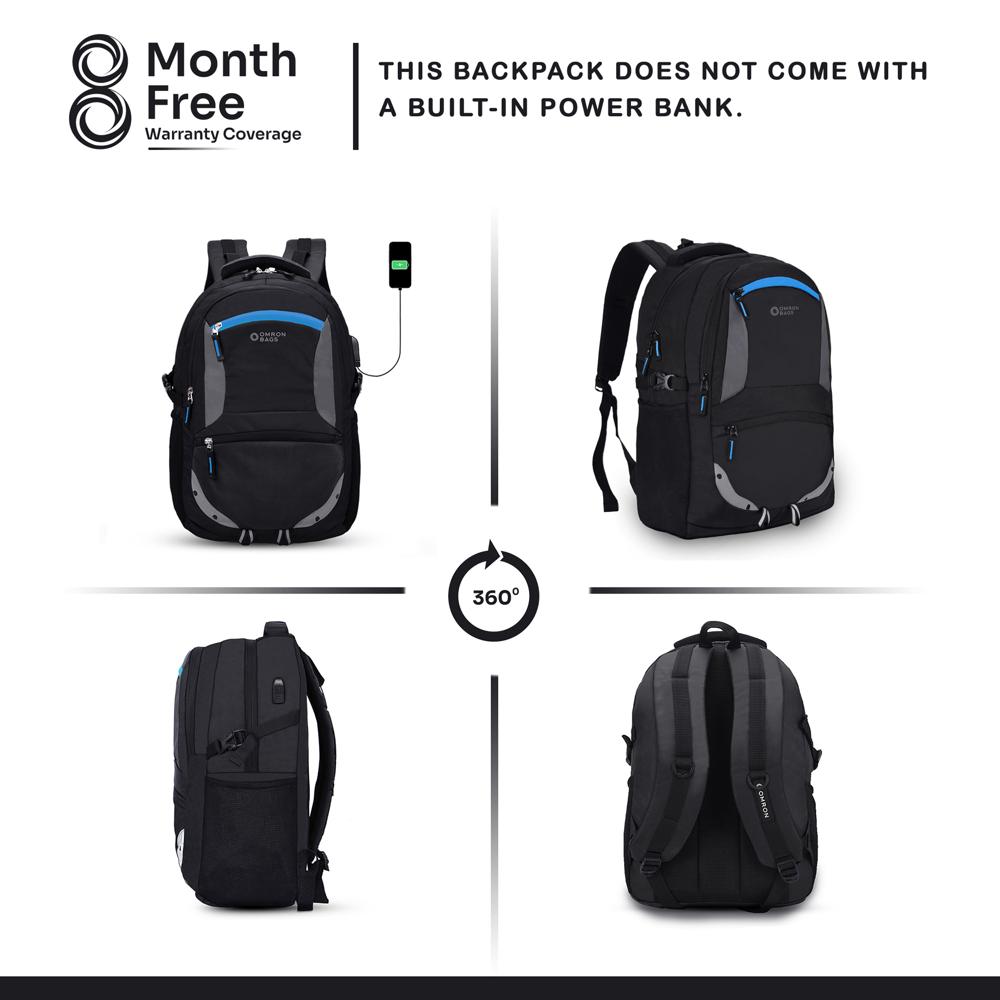 Black Fancy Backpack - Polyester Material, 10 Kg Capacity/day | Customizable Color, Durable Zipper Closure