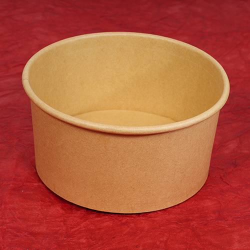 1000ml Flat Kraft Paper Bowl Container