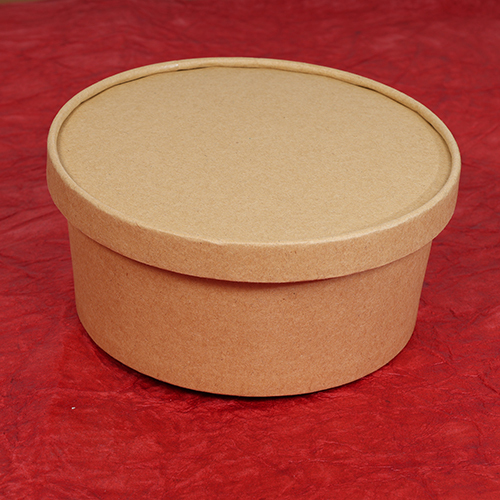 750ml Flat Kraft Paper Bowl Container