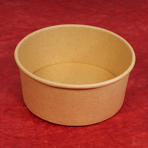 750ml Flat Kraft Paper Bowl Container