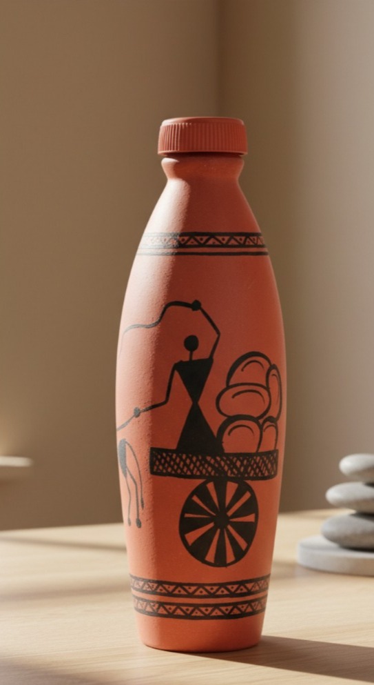 Clay Water Bottle 1 lit Cart