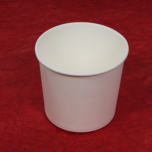 750ml Tall White Paper Bowl with Lid