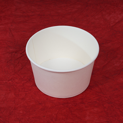 500ml White Paper Bowl with Paper Lid
