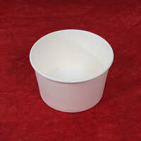 500ml White Paper Bowl With Paper Lid - Coating Type: Oil & Grease Resistance