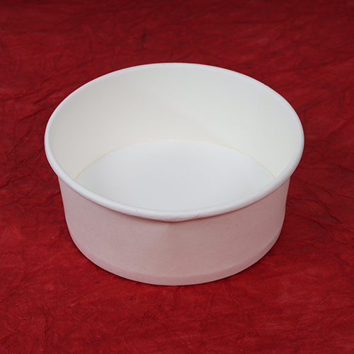 300ml White Paper Bowl with Paper Lid
