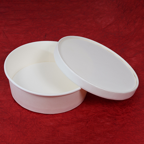 600ml White Paper Bowl
