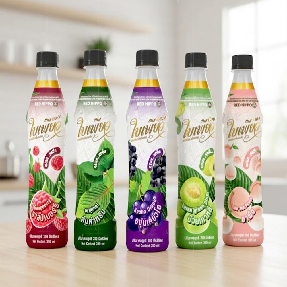 Red Hippo - BaiPure - Functional Botanical Beverage (350 ml)