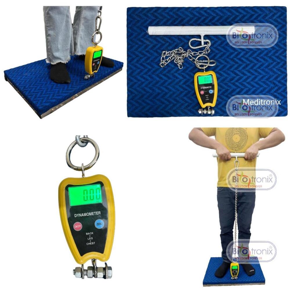 Back Leg Chest Dynamometer for Objective Muscle Power Assessment