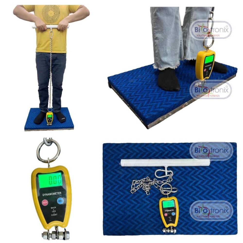 Back Leg Chest Dynamometer for Objective Muscle Power Assessment