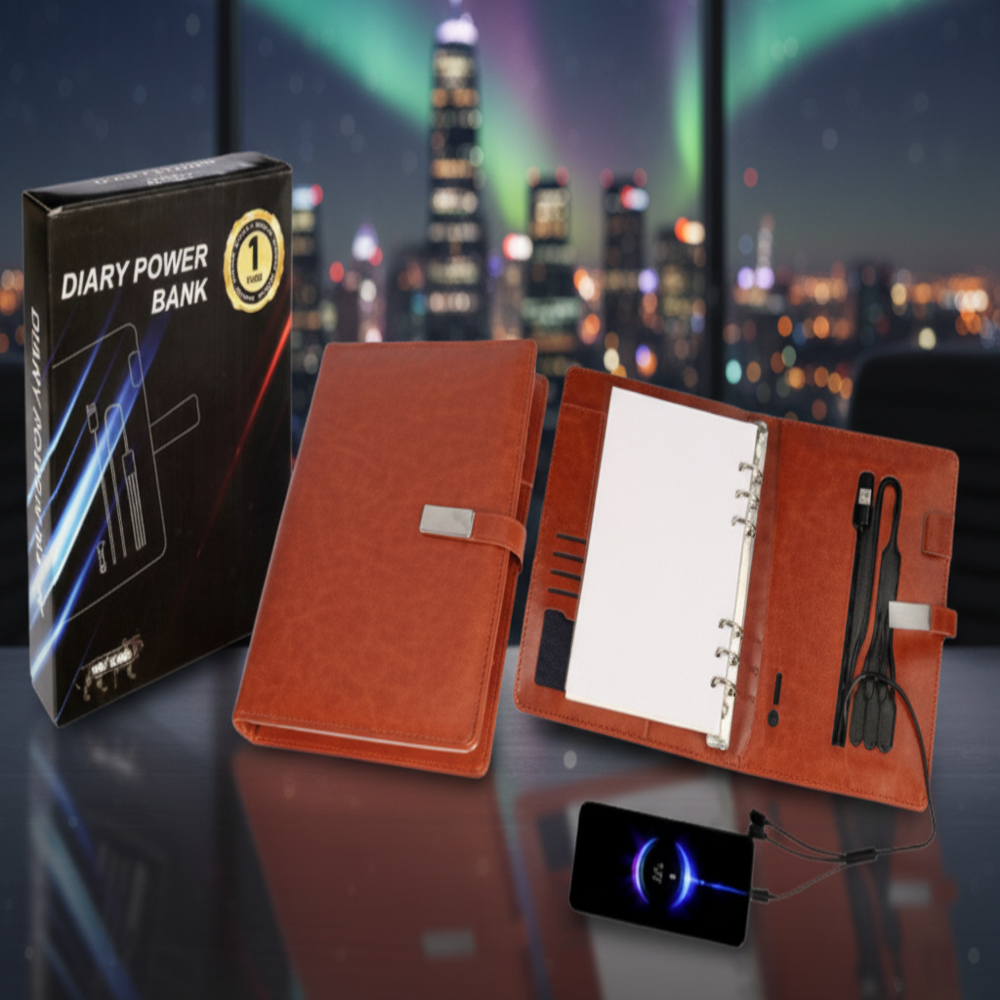 Glue Bound 5000 mAh Power Bank Diary