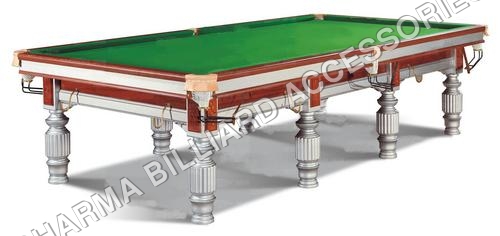 Mini Snooker Billiard Table - Seasoned Hardwood, 12 x 6 Feet | High-Quality Rubber Cushions, Imported Italian Slate, Aramith Balls, Six Cues, Accessories Included