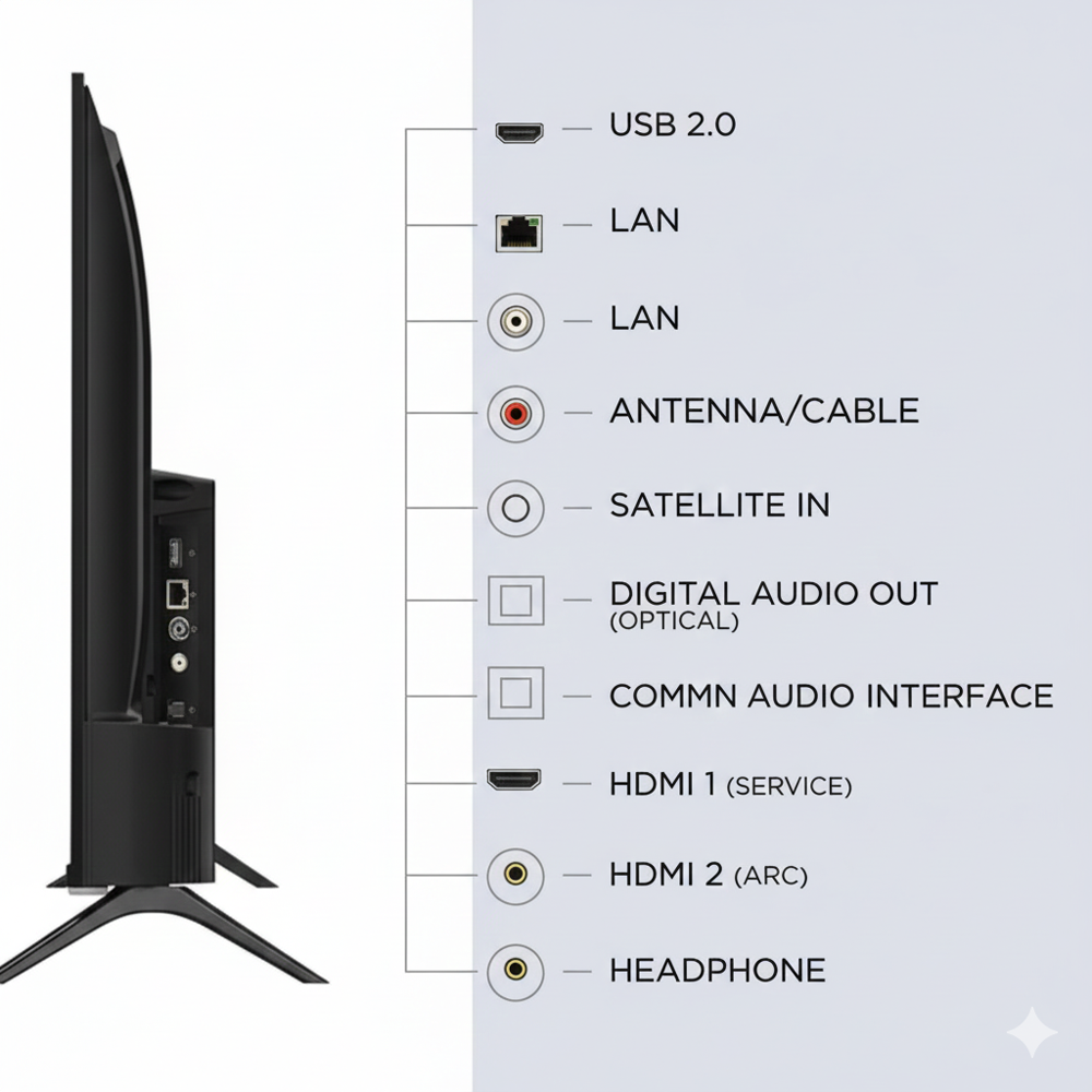 32 Inch Android Led Tv - Color: Black