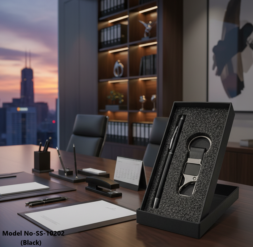 Metal Pen And Keychain 2 in 1 Combo Gift Set (SS-10202)