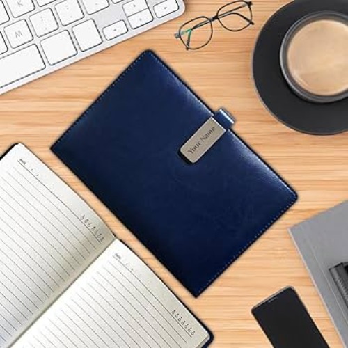 Glue Bound Leather Cover Office Notebook Diary With Magnetic Lock (SS-761)