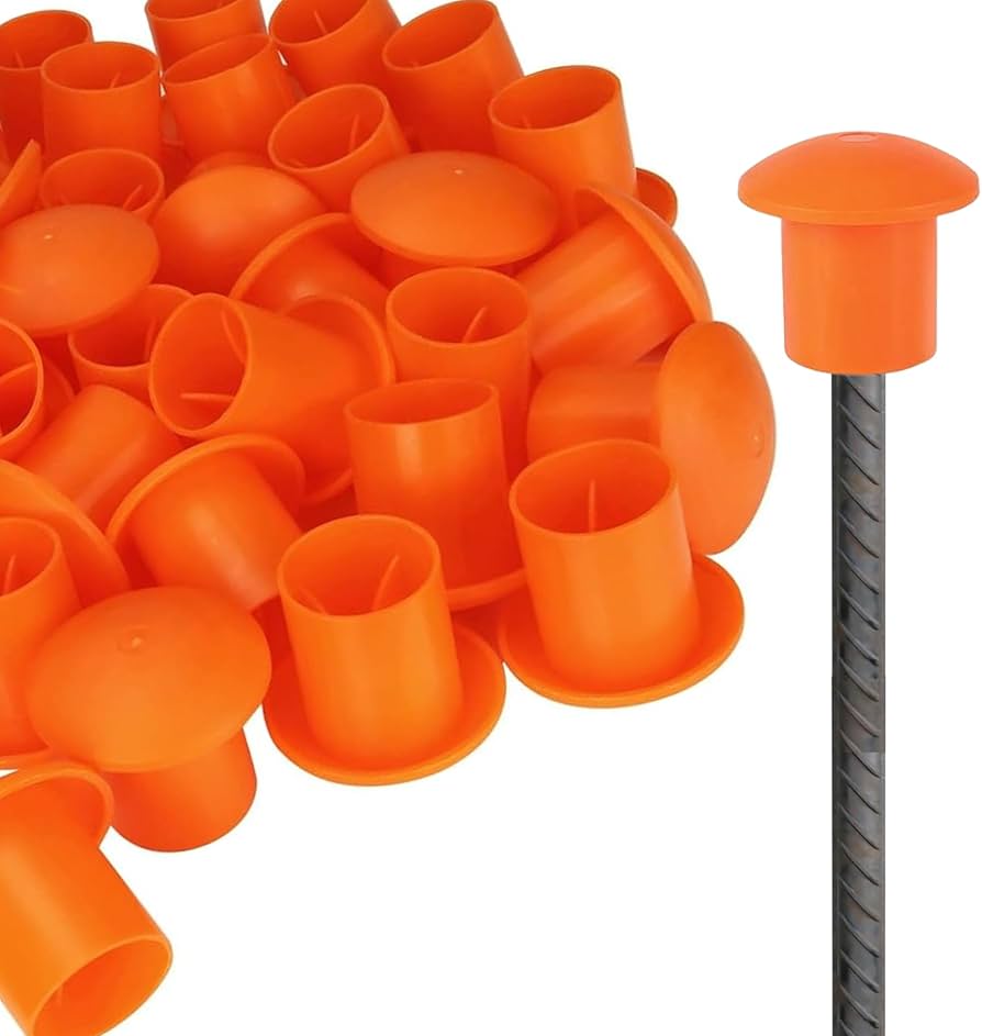 Rebar Caps - Color: Orange