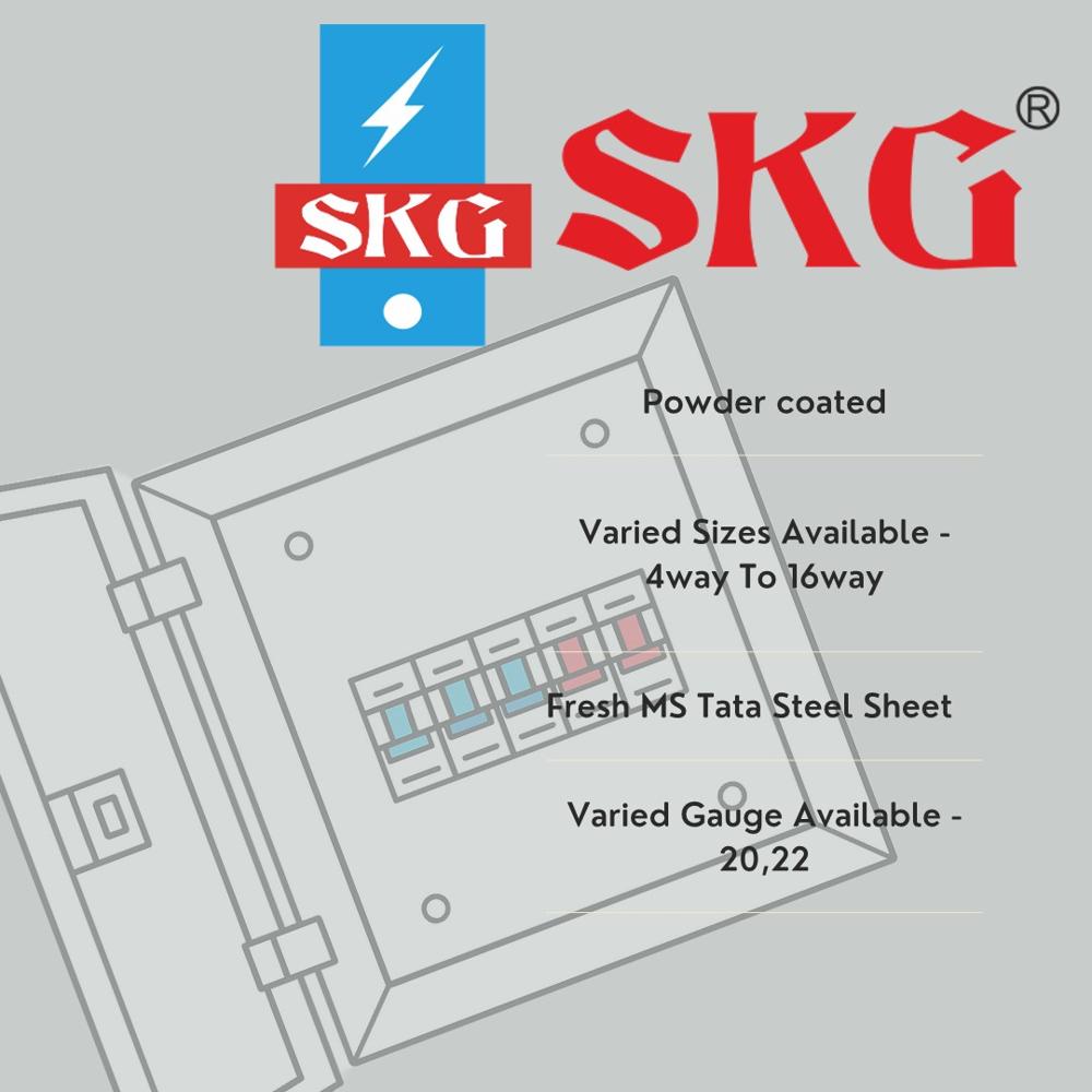 Mcb Distribution Box /Model- Full Frame/ Db Box (4-24 Way) | Oem Available - Color: Sliver