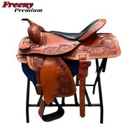 Horse Western Saddle - Color: Brown