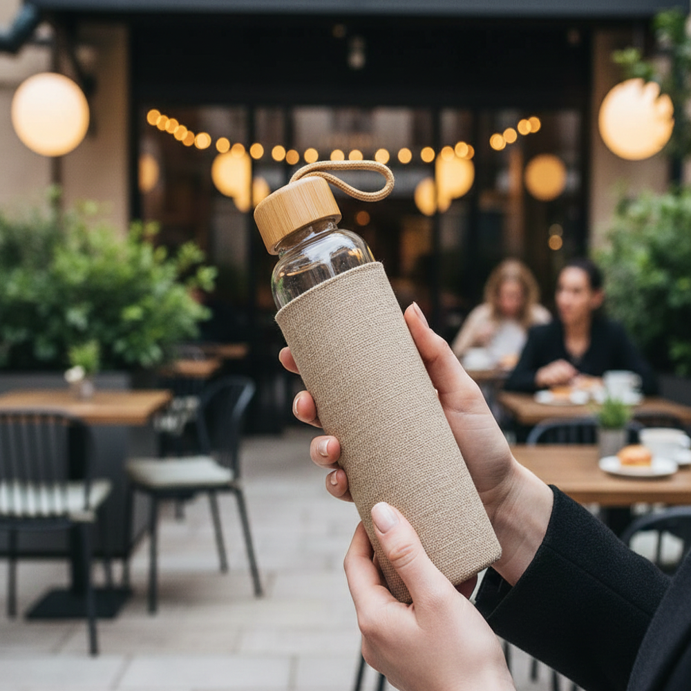 (SS-10306) Eco-Friendly Wooden Pen Bottle And Diary