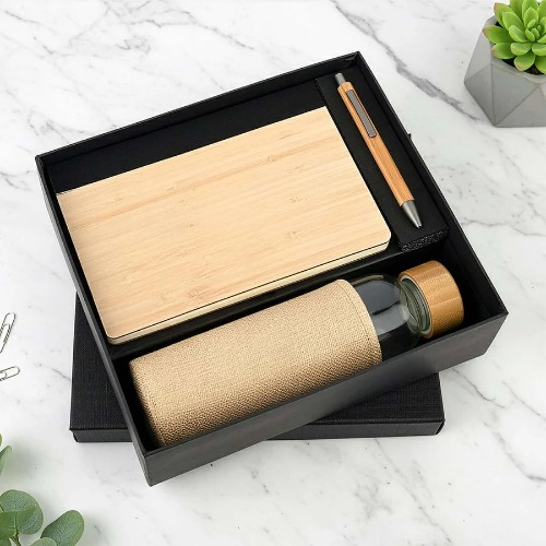 (SS-10306) Eco-Friendly Wooden Pen Bottle And Diary