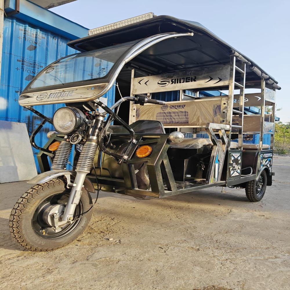 Yellow Battery Electronic Rickshaw