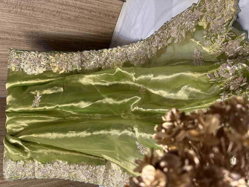 Pure Kora Organz Butta Pattern Handloom Saree