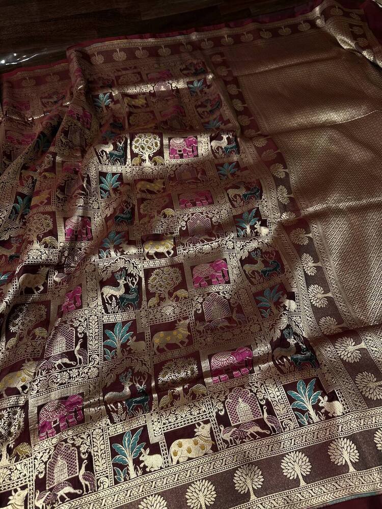 Pure Moonga Handloom Silk Saree