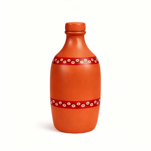 Water Bottle 1 lit Red line