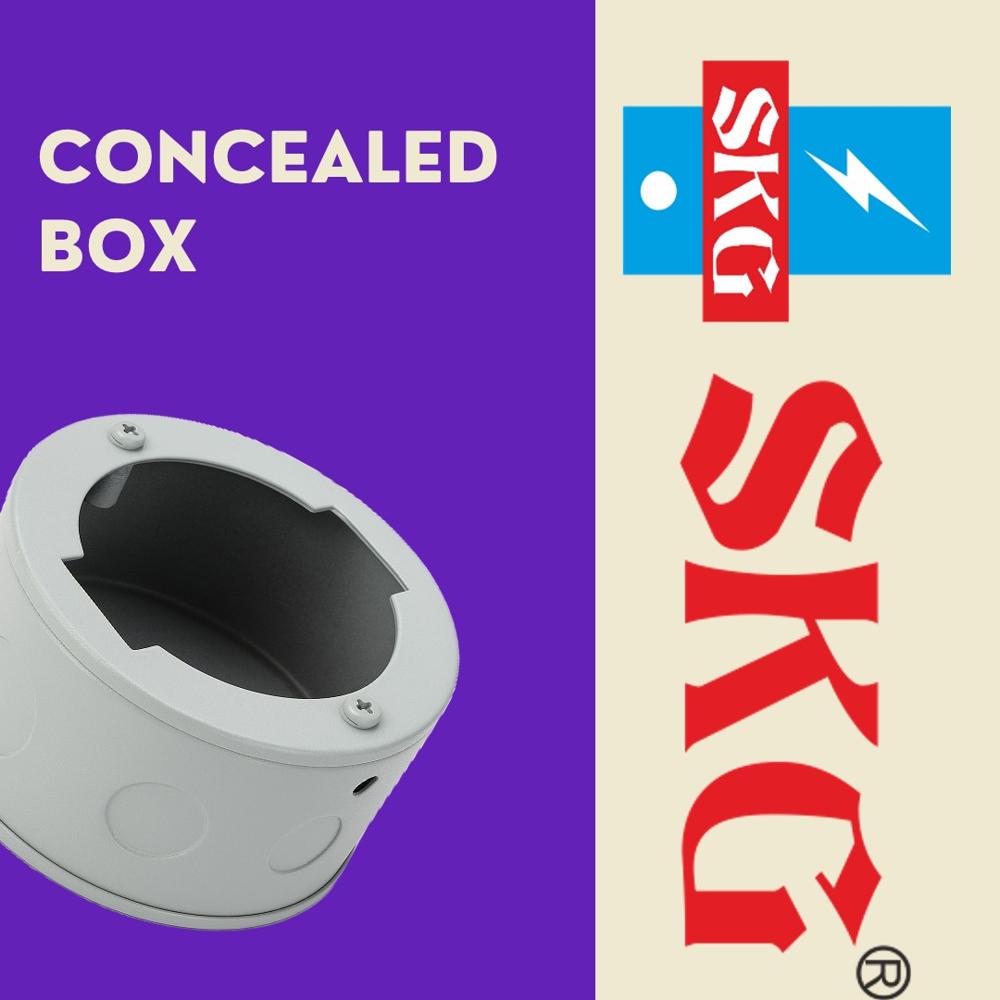 Concealed Light Metal Box (Round/Square) | GI/CRCA | Ceiling Light Point Box