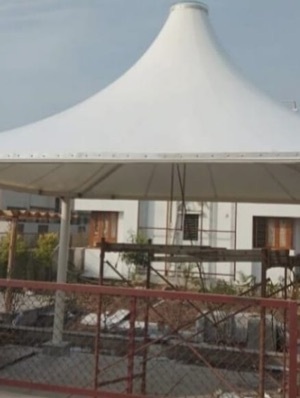 Architectural fabric pagoda