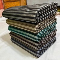 Full Tissue Silk Striped Fabric - Color: Multi Colour