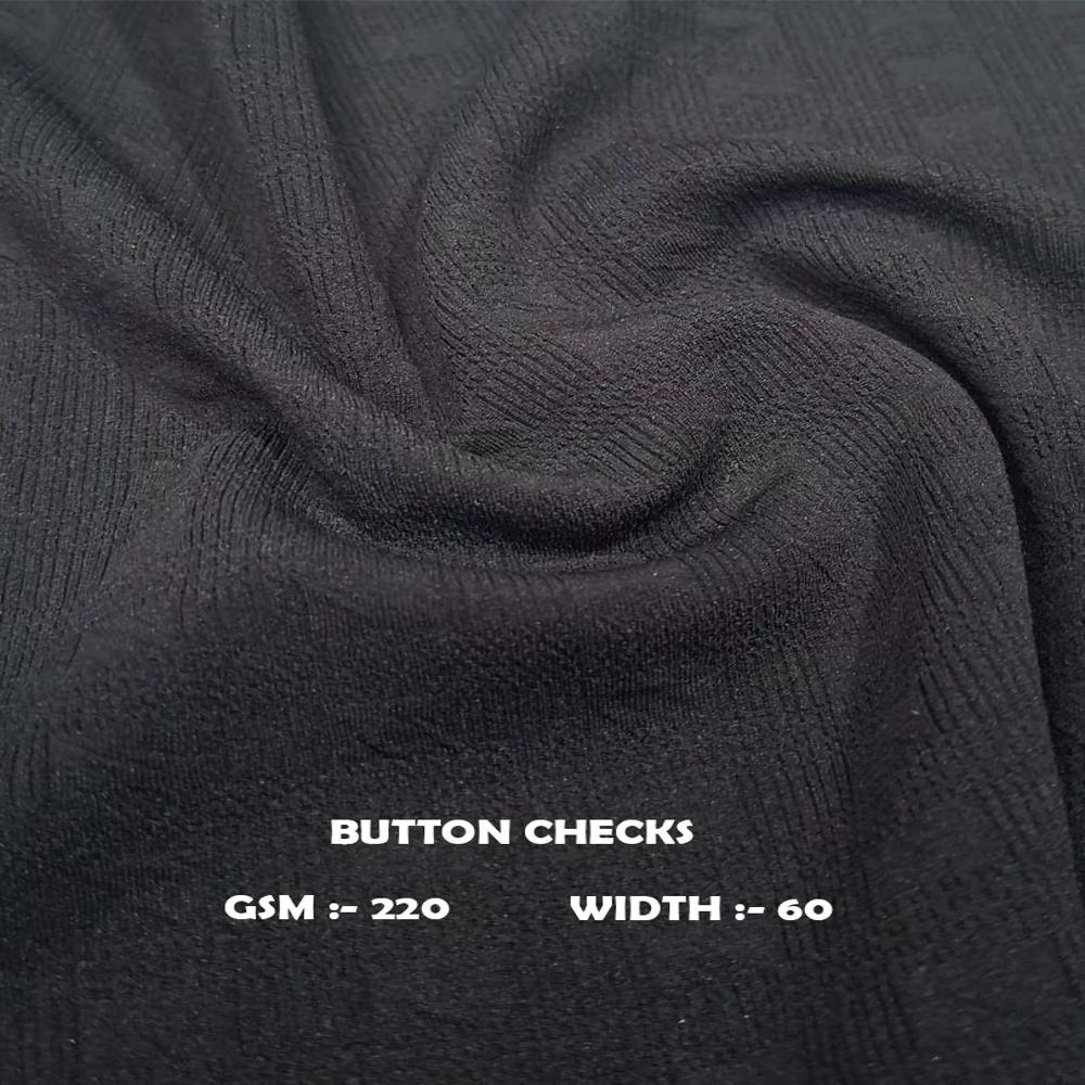 Button Checks Fabric - Application: Tishrts Top Women Dresses