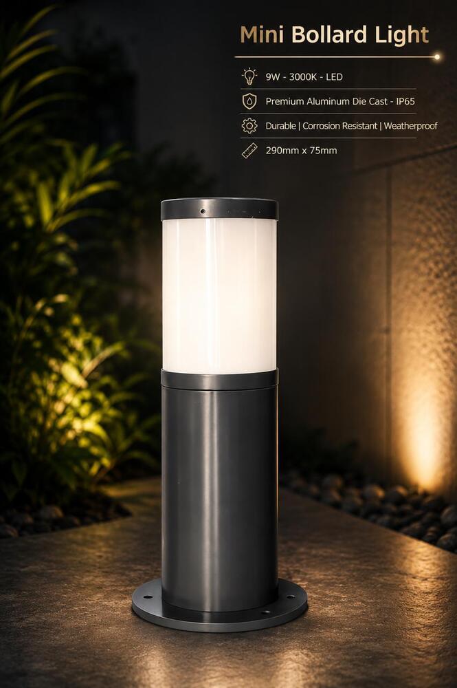 Led Round Bollard Light - Application: Outdoor