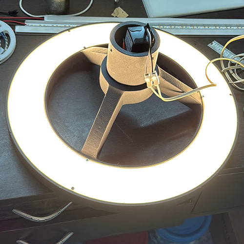 LED Round Garden Post Top Light