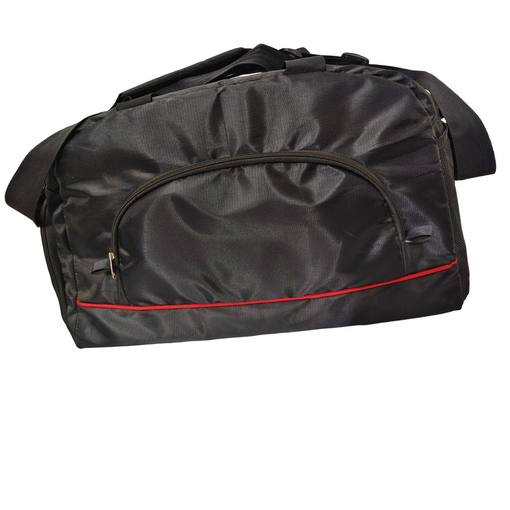 Dark Black Gym Bag - Design: Plain