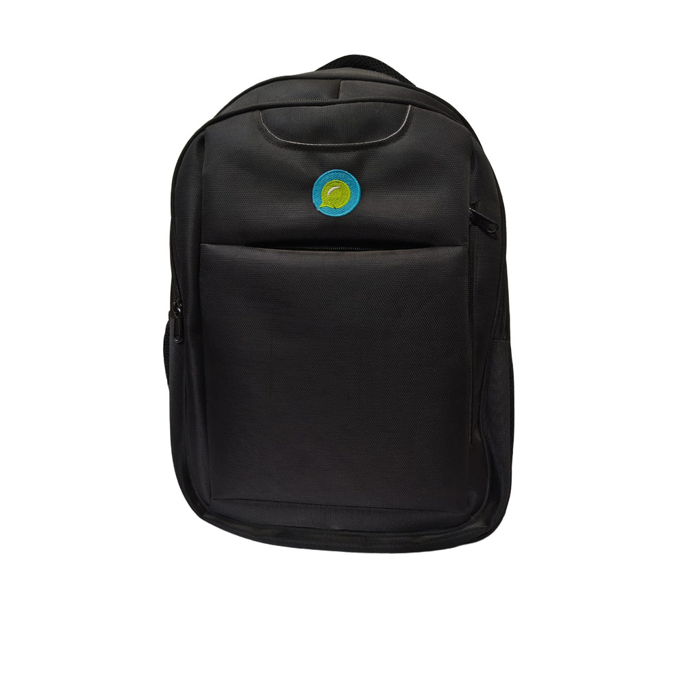 Dark Black School Backpack