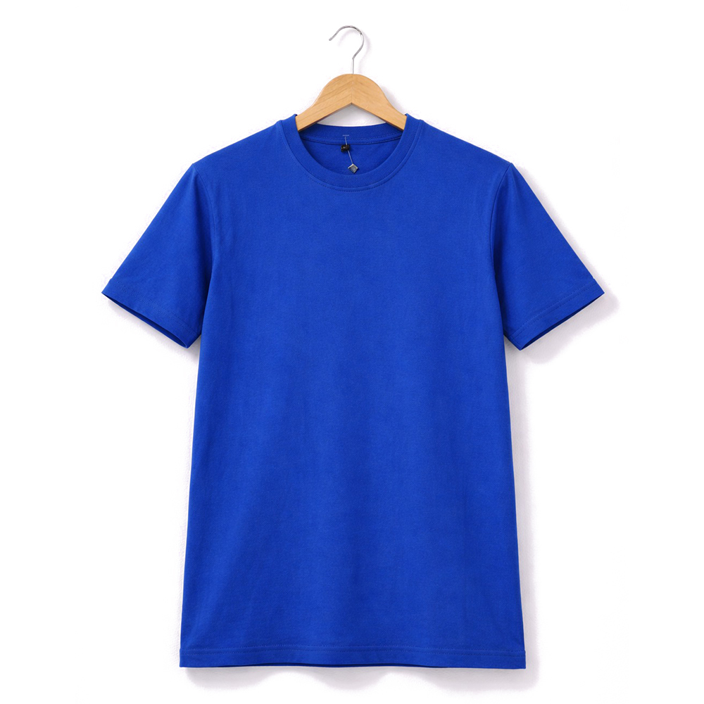 Blue Round Neck With Half Sleeves T-Shirt
